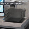 DALTACK 3 Tier Letter Tray Paper Organizer Mesh Metal Desk File Organizer for Home Office Black