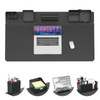 KDD Desk Pad and Magnetic Organizer Set 5 in 1 Large Mouse Mat with Phone Stand Cup Holder Pen Holder Storage Box Card C
