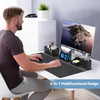 KDD Desk Pad and Magnetic Organizer Set 5 in 1 Large Mouse Mat with Phone Stand Cup Holder Pen Holder Storage Box Card C