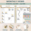 bloom daily planners 20252026 Hardcover Academic Year Goal Vision Planner July 2025 July 2026 Monthly Weekly Calendar Ag