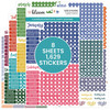 bloom daily planners Bright Colorful Calendar Essentials Planner Stickers 8 Sheets 1629 Stickers Per Pack Color Coordina
