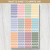 bloom daily planners Bright Colorful Calendar Essentials Planner Stickers 8 Sheets 1629 Stickers Per Pack Color Coordina