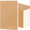 Zhanmai 10 Pack A5 Journal Refill 55 x 82 Refillable Notebook Inserts A5 Paper Refill Kraft Travelers Journal Notebooks
