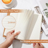 Zhanmai 10 Pack A5 Journal Refill 55 x 82 Refillable Notebook Inserts A5 Paper Refill Kraft Travelers Journal Notebooks