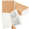 Zhanmai 5 Pack A5 Journal Refill 55 x 82 Refillable Notebook Inserts A5 Paper Refill Kraft Travelers Journal Notebooks f