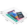 Tasybox Acrylic Letter Paper Organizer Clear Desk Organizer Tray Stackable Desk Accessories Tray for School Home Office