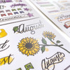 Paper House Productions Creative Journaling Sticker Pack of 4 Sticker Sheets for Planners Journaling and Crafting Months