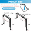 KOPKIO 12 Pcs Adjustable Cubicle Hangers Cubicle Wall Hooks Universal Partition Hanger Set Metal Cubicle Hooks Door Hang