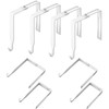 Amylove 4 Pcs Adjustable Cubicle Hanger Universal Partition Metal Cubicle Hooks Door Hanger Adjusted to Fit Panels with