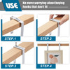 Amylove 4 Pcs Adjustable Cubicle Hanger Universal Partition Metal Cubicle Hooks Door Hanger Adjusted to Fit Panels with