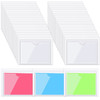 Chinco 30 Pcs Self Adhesive Pockets Bin Labels for Storage Bins Clear Pocket Label Sleeves Plastic Index Card Holder wit