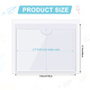 Chinco 30 Pcs Self Adhesive Pockets Bin Labels for Storage Bins Clear Pocket Label Sleeves Plastic Index Card Holder wit