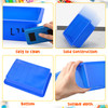 Hoteam 18 Pcs Flat Storage Organizer Bins Letter Size Paper Tray Classroom Storage Plastic Art Trays Classroom Pencil Or