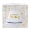 Slant Collections Birthday Gift Call Bells Service Bell for Desk Bar Office Ring Bell 35 W x 325 H Birthday Wine