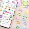 48 Pieces Adhesive Monthly Tabs Planner Stickers 24 Month Tabs and 24 Blank Tabs Colorful Decorative Monthly Index Tab f