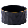 YOSCO Paper Clip Holder Ceramic Round Paper Clips Dispenser for Desk CuteGold Line Office Binder Clips Dispenser Organiz