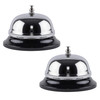 Super Z Outlet Call Bell 2Pack Classic Service Bell for Desk Counter or Reception 335 Gleaming Stainless Steel Corrosion