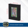 BCW Interlocking Card Frames Black Interlocking Frames Ideal for Collectibles Trading Cards and Memorabilia Wall Display