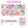 HAOCOO Mouse Pad with Wrist Rest Large Desk Mat Ergonomic Keyboard Wrist Support 4pcs Computer Desk Pad Set with Coaster