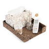 BTSKY Multipurpose A4 File Tray Natural Seagrass Desk Tray Organizer Woven Letter Size Desk Documents Trays Magazine Fil