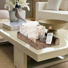 BTSKY Multipurpose A4 File Tray Natural Seagrass Desk Tray Organizer Woven Letter Size Desk Documents Trays Magazine Fil