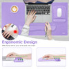 MOSISO Keyboard Mouse Pad Set Large Gaming MousepadKeyboard Wrist RestMouse Wrist RestCoaster Ergonomic NonSlip Mousepad