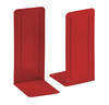 Acrimet Metal Bookends Jumbo Size 9 H x 4 W x 412 D NonSkid Book Stand for Shelves Heavy Duty Book Stopper Red 1 Pair