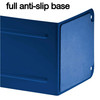 Acrimet Metal Bookends Jumbo Size 9 H x 4 W x 412 D NonSkid Book Stand for Shelves Heavy Duty Book Stopper Deep Blue 1 P