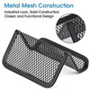 MaxGear Metal Mesh Business Card Holder 3 Pack Heavy Duty Desk Desktop Organizer Modern Grid Card Stand Display for Men