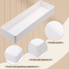 6 Pcs Plastic Desk Drawer Organizer Tray White Desk Organizer Desktop Organizer Accessory Tray Stackable Storage Trays f