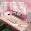 HAOCOO Heated Desk Pad Large Mouse Pad for Desktop 4 Levels Heating AutoOff Computer Desk MatWaterproof PU Leather Mouse