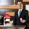 Weysat Real Estate Business Card Holder Wooden Display Stand Farmhouse Business Card Organizer Real Estate Agent Gifts S