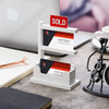 Weysat Real Estate Business Card Holder Display Wooden Real Estate Agent Supplies Farmhouse Business Card Stand Organize