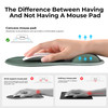 EooCoo Ergonomic Mouse Pad with Gel Wrist Rest Support Middle Concave Design Relieve Wrist Pain Mousepad NonSlip Base fo