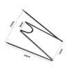 Geyoga Fabric Panel Wall Wire Hooks Cubicle Hooks with Clear Storage Box for Interior Exterior Decor for Picture Home Sc