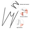 Geyoga Fabric Panel Wall Wire Hooks Cubicle Hooks with Clear Storage Box for Interior Exterior Decor for Picture Home Sc
