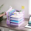 Marbrasse Desk Organizers and Accessories 5Tier Paper Letter Tray Organizer with File Holder Mesh File Organizer Office