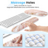 HAOCOO Keyboard Wrist Rest Ergonomic Mouse Pad with Wrist Rest 3 in 1 Keyboard and Mouse pad with Coaster Set Memory Foa