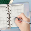Harphia A7 6 Holes Binder Refill Value Set 90sheets monthly plan loose leaf paper with stickers and dividers planner ins