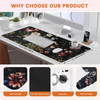 HAOCOO Vintage Aesthetic Floral Plant Desk Mat Desk Matt for Desktop Large Mouse Pad Drom Decor Keyboard Mats for Desk C