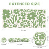 iCasso Desk Cover Mat 4in1 Floral Large Mouse Pad with Wrist Rest Desk Matt for Desktop AntiSlip XXL Big Computer Ergono