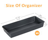 3PCS Large Plastic Drawer Organizer 12 X 6 Desk Drawer Organizer and Storage Trays Largesize Storage Bins Organization a