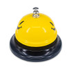 1 Pack Call Bell Desk Service Bell 335 Inch Diameter Metal Bell for Hotels Schools Pet Dog TrainingYellow Smile