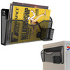 Magnetic File Holder 1 Pockets File Folder Organizer with Pen Holder Office Hanging Magazine Rack for File Cabinets Magn