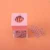 Calsgkspray 1pc Pink Magnetic Paper Clip Dispenser HolderMagnetic Top Paper Clips HoldersStorage Box with Clear Acrylic