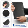 Samsill Professional Padfolio FauxLeather Mini Portfolio with 5 x 8 Writing Pad Black