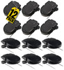1InTheOffice Cubicle Clips Black 12Pack Black