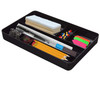 1InTheOffice Desk Drawer Tray Organizer 7 Compartment Tray Plastic Drawer Organizers Black 1413 L x 913 W x 204 H