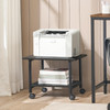 HOOBRO Printer Stand 2Tier Industrial Under Desk Printer Cart with Shelf Mobile Heavy Duty Storage Rack on Wheels for Ho
