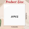 10 Pcs Adhesive Clear Corner Pockets Planner Adhesive Pockets 6 x 6 Inch SelfAdhesive Planner Sticky Display Sheet Prote